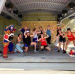 Payaso Pikorete en el 9Round Summer Sunrise Fitness Boot Camp en Oviedo Fl