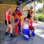 Payaso Pikorete en el 9Round Summer Sunrise Fitness Boot Camp en Oviedo Fl