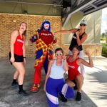 Payaso Pikorete en el 9Round Summer Sunrise Fitness Boot Camp en Oviedo Fl