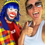 Payaso Pikorete en el 9Round Summer Sunrise Fitness Boot Camp en Oviedo Fl