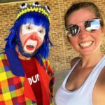 Payaso Pikorete en el 9Round Summer Sunrise Fitness Boot Camp en Oviedo Fl