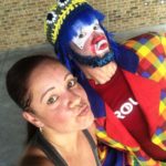 Payaso Pikorete en el 9Round Summer Sunrise Fitness Boot Camp en Oviedo Fl