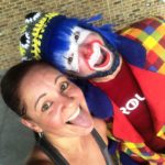 Payaso Pikorete en el 9Round Summer Sunrise Fitness Boot Camp en Oviedo Fl