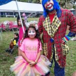 Payaso Pikorete en Cumpleaños de Paola en Orlando Fl Con Muñequita Pompita Cumpleañera