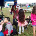 Payaso Pikorete en Cumpleaños de Paola en Orlando Fl Con Muñequita Pompita Juegos