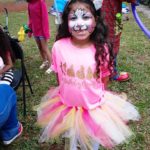 Payaso Pikorete en Cumpleaños de Paola en Orlando Fl Con Muñequita Pompita Pinta Carita Gata